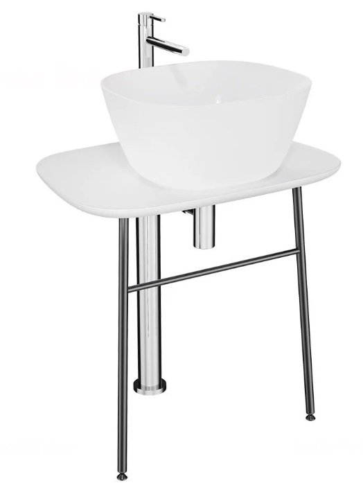 Vitra Plural 64050 Serbest Lavabo Ünitesi 70 Cm, Mat Beyaz.